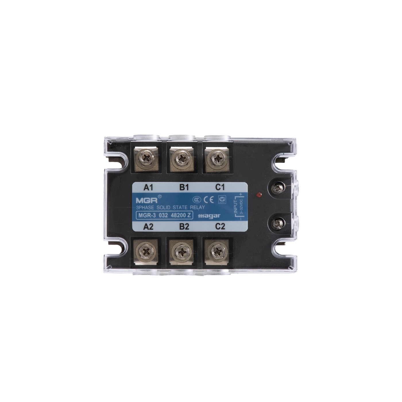 MGR-3 032 three-phase solid state relay front view